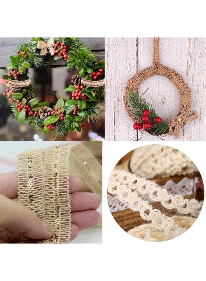 لينلي شرائط من الجوت، شرائط دانتيل، شرائط حرفية - Image 5